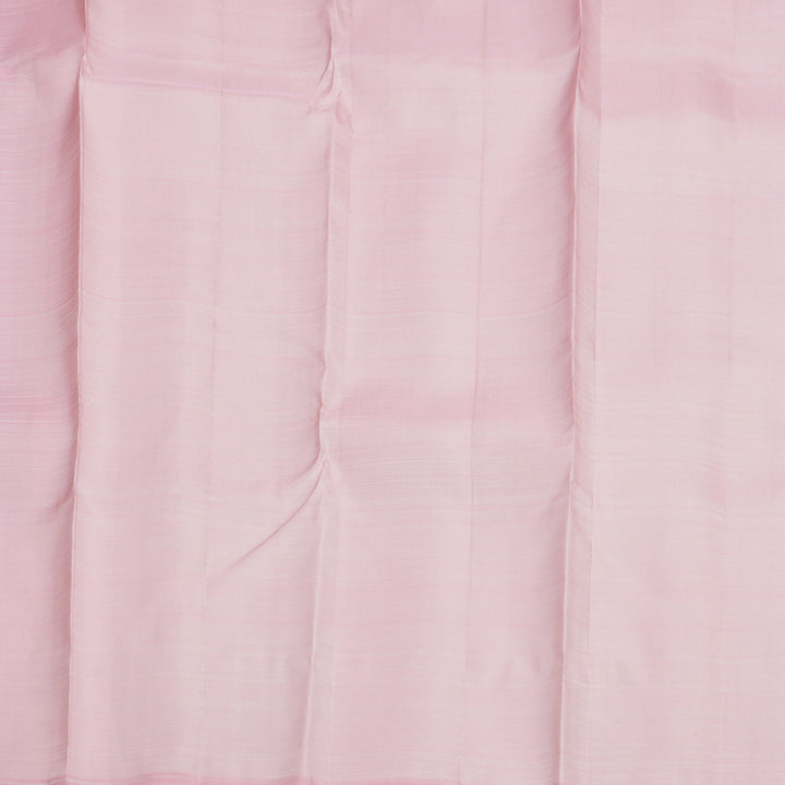 Hayagrivas Handloom Kanjivaram Powder Blue Silk Saree with Pastel Pink Border KSBE5H14-12