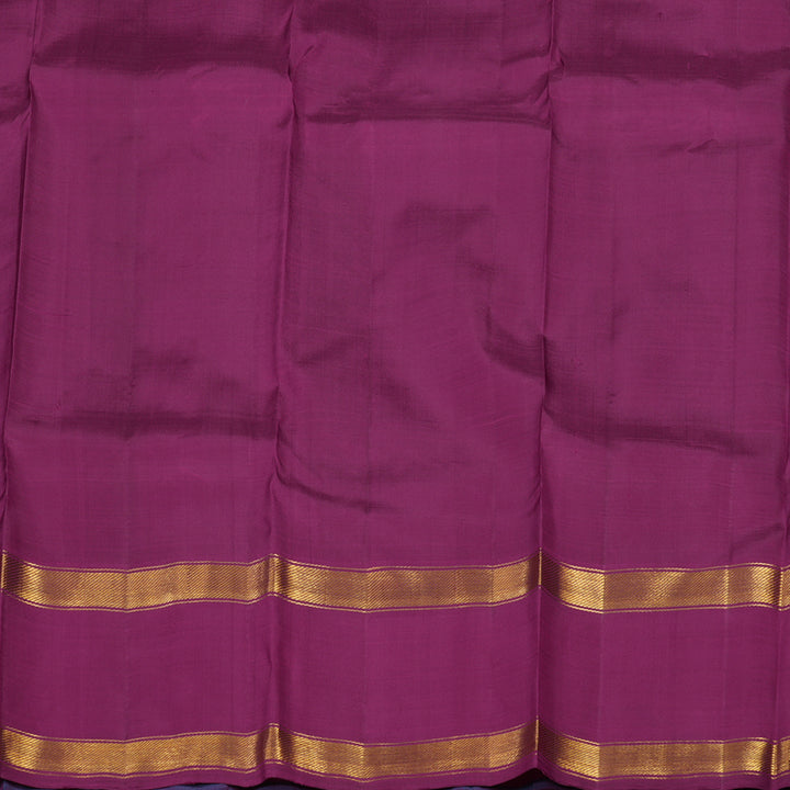 Hayagrivas Handloom Dual Tone (Purple & Blue) Kanjivaram Silk Saree KSBE5H3-2