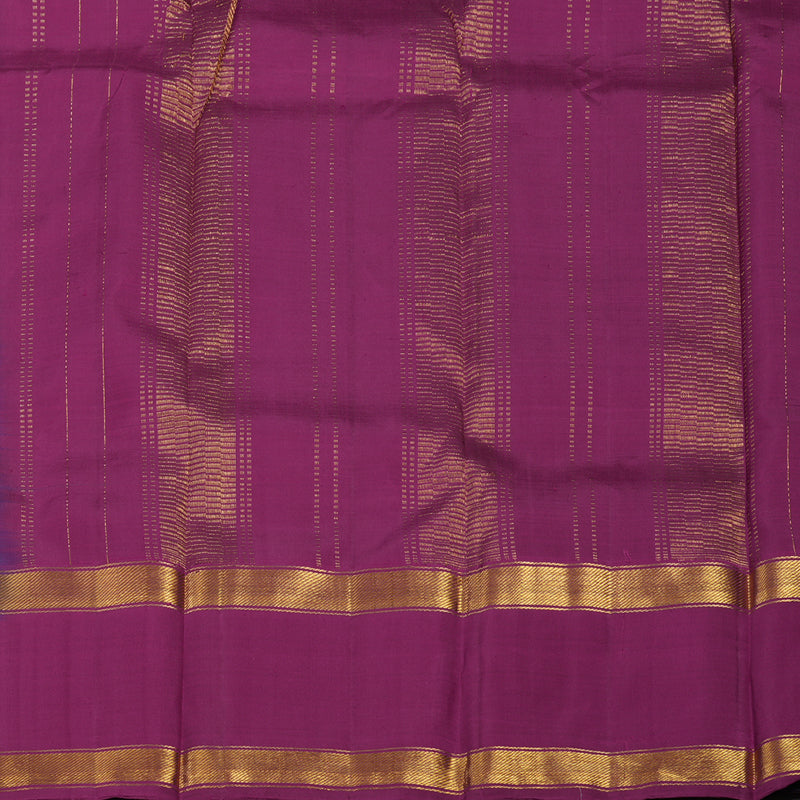 Hayagrivas Handloom Dual Tone (Purple & Blue) Kanjivaram Silk Saree KSBE5H3-2
