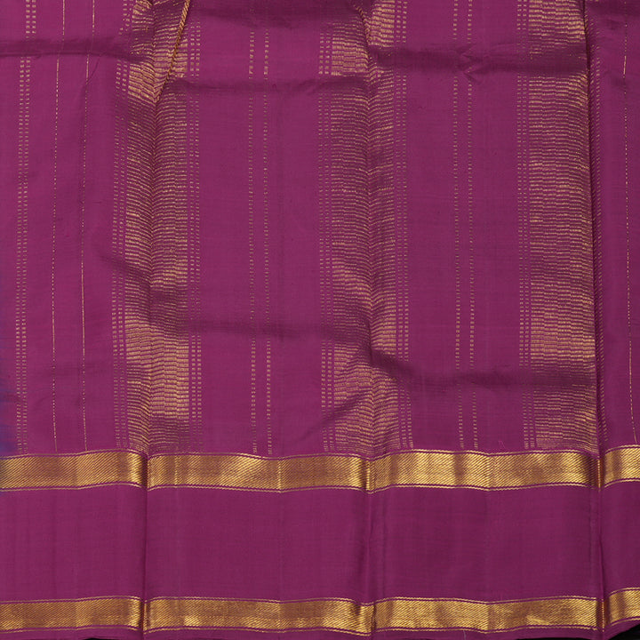 Hayagrivas Handloom Dual Tone (Purple & Blue) Kanjivaram Silk Saree KSBE5H3-2