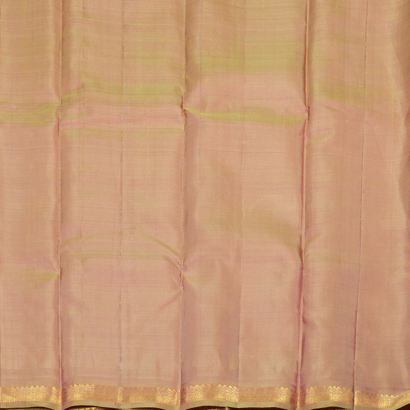Hayagrivas Handloom Rose Pink Kanjivaram Silk Saree with Light Pista Green Border KSBE5H4-1