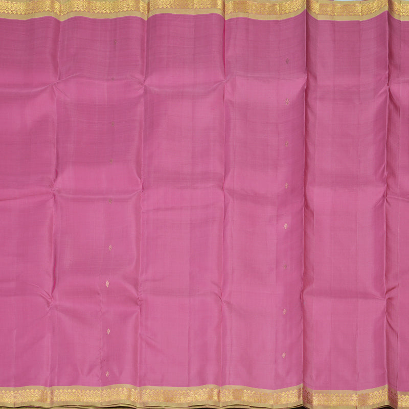 Hayagrivas Handloom Rose Pink Kanjivaram Silk Saree with Light Pista Green Border KSBE5H4-1