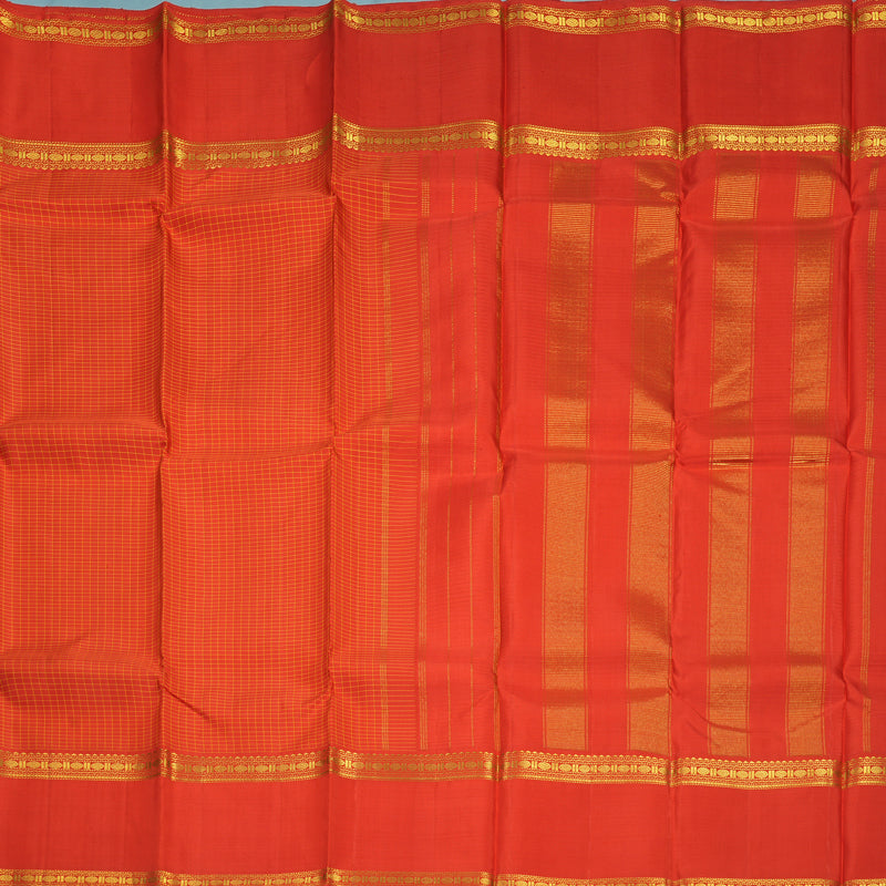 Hayagrivas Handloom Red Kanjivaram Silk Saree KSBE65L4-1