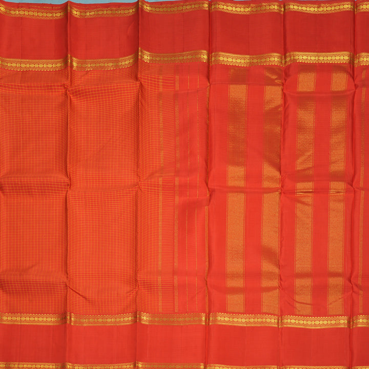 Hayagrivas Handloom Red Kanjivaram Silk Saree KSBE65L4-1