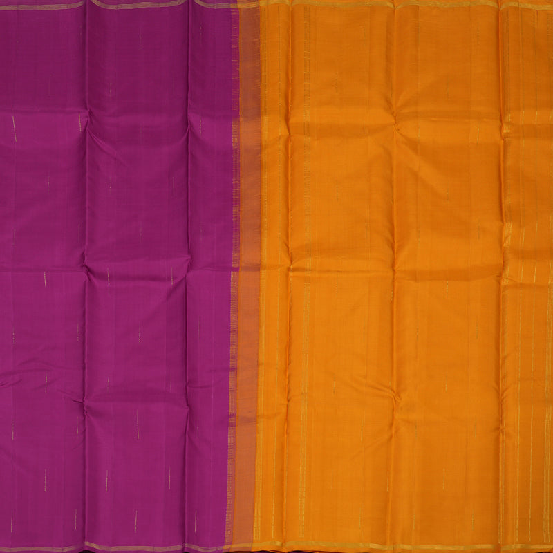 Hayagrivas Handloom Purple Kanjivaram Silk Saree KSBE66L1-2