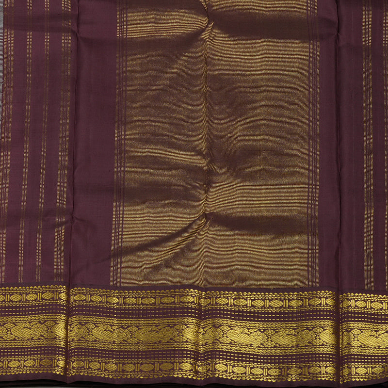 Hayagrivas Handloom Mild Onion Pink Kanjivaram Silk Saree with Burgundy Border KBE2172A4-1