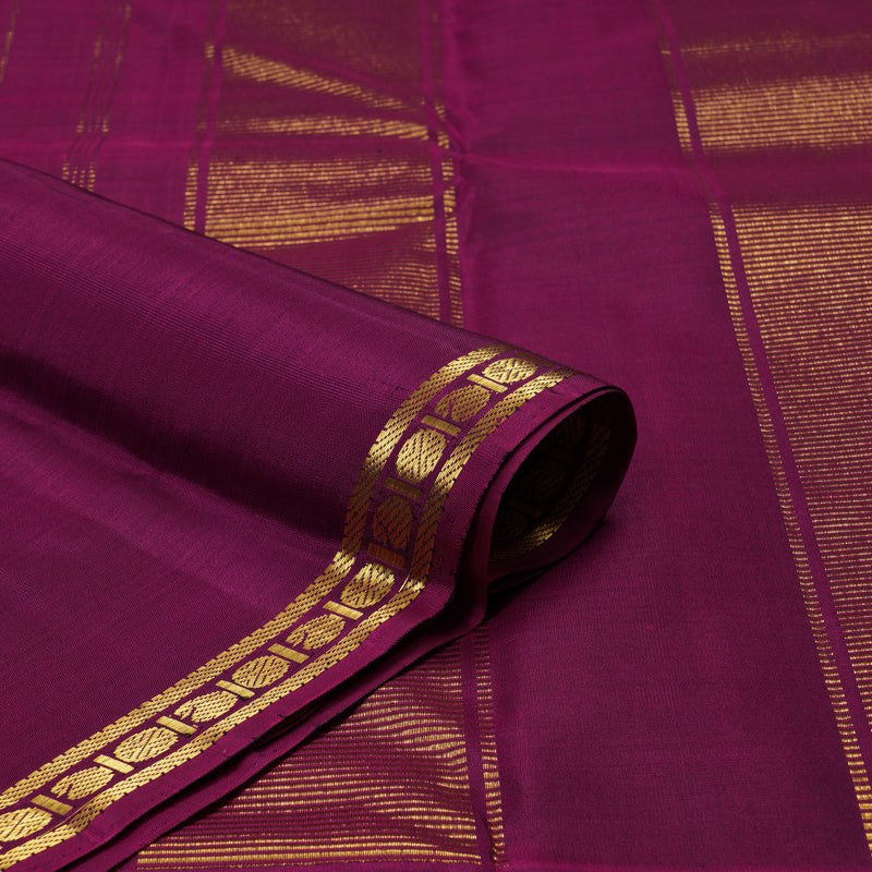 Hayagrivas Handloom Black Kanjivaram Silk Saree with Ganga Jamuna border KSBE66L8-1