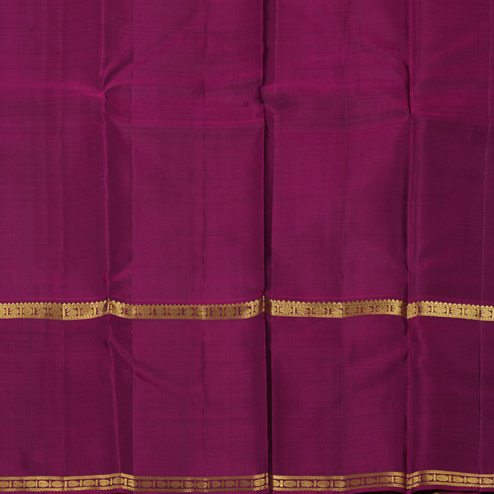 Hayagrivas Handloom Black Kanjivaram Silk Saree with Ganga Jamuna border KSBE66L8-1