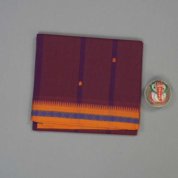 Hayagrivas Violet Pure Chettinad Cotton Saree KSBE6H10-1
