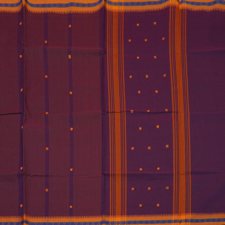 Hayagrivas Violet Pure Chettinad Cotton Saree KSBE6H10-1