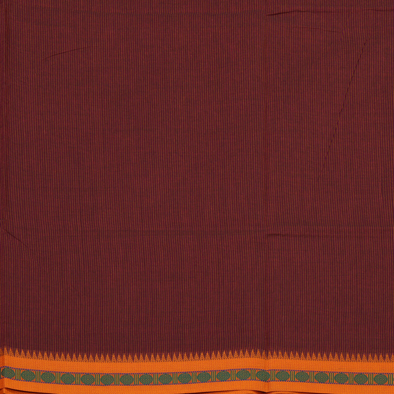 Hayagrivas Pinkish-Maroon Pure Chettinad Cotton Saree KSBE6H10-2