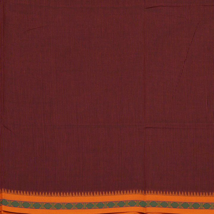 Hayagrivas Pinkish-Maroon Pure Chettinad Cotton Saree KSBE6H10-2