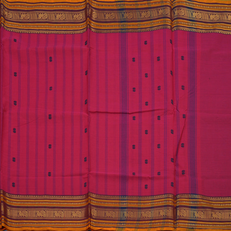 Hayagrivas Pink Pure Chettinad Cotton Saree KSBE6H12-1