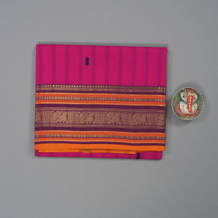 Hayagrivas Pink Pure Chettinad Cotton Saree KSBE6H12-3