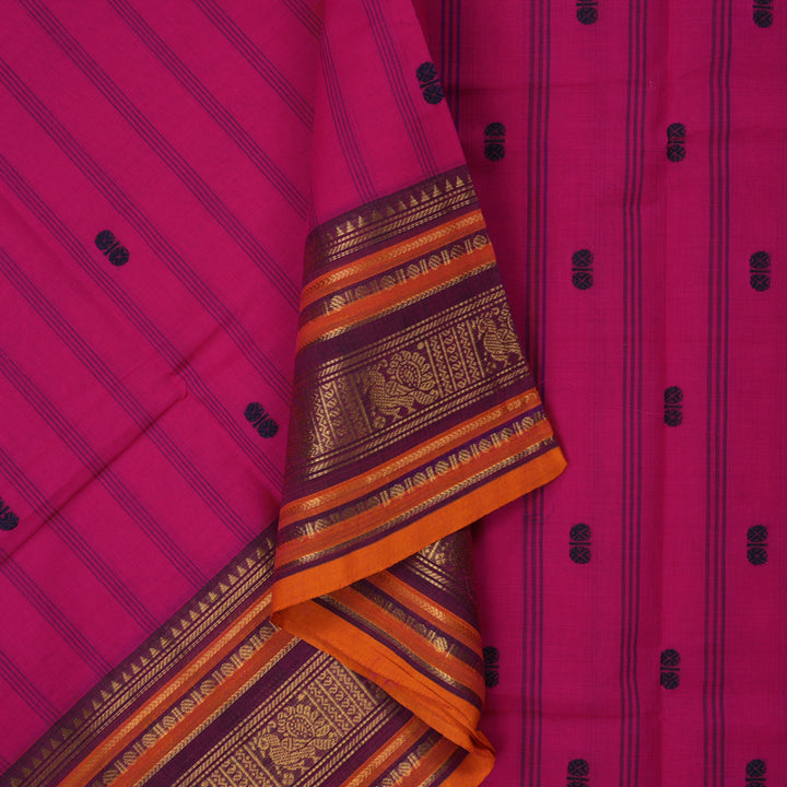 Hayagrivas Pink Pure Chettinad Cotton Saree KSBE6H12-3