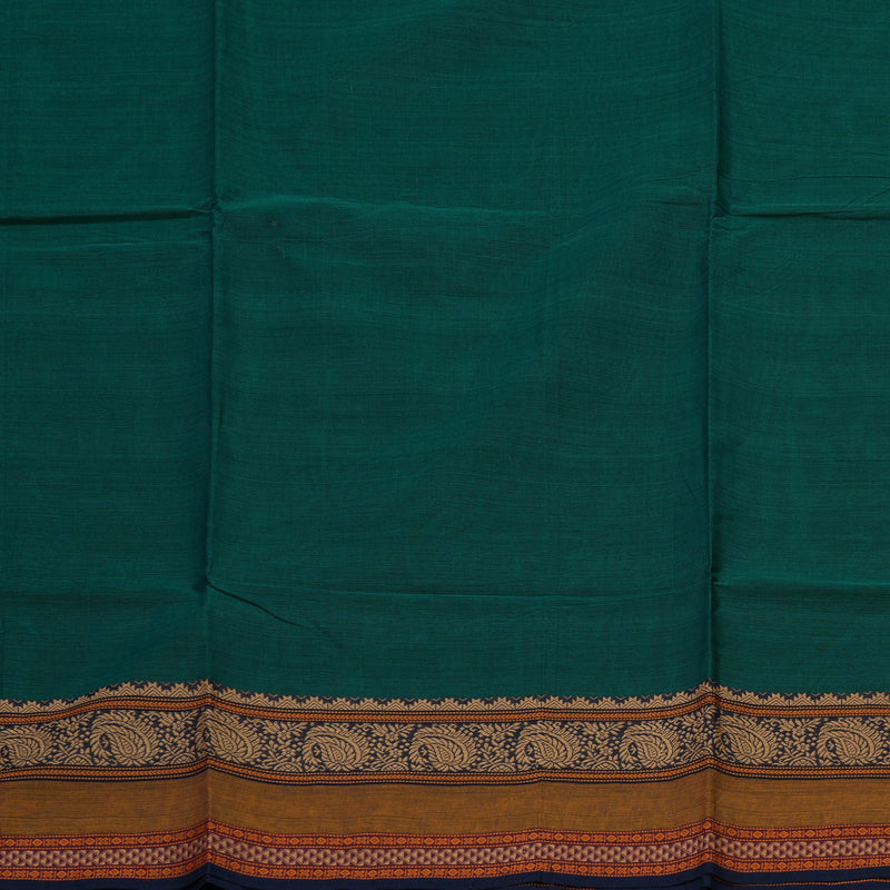 Hayagrivas Peacock Green Pure Chettinad Cotton Saree KSBE6H13-1