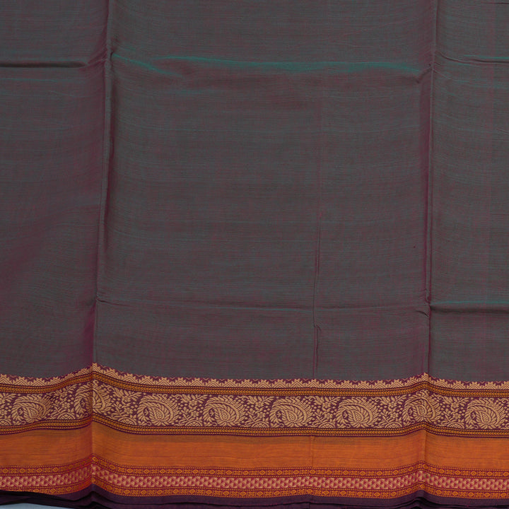 Hayagrivas Dual Tone (Purple & Green) Pure Chettinad Cotton Saree KSBE6H13-2
