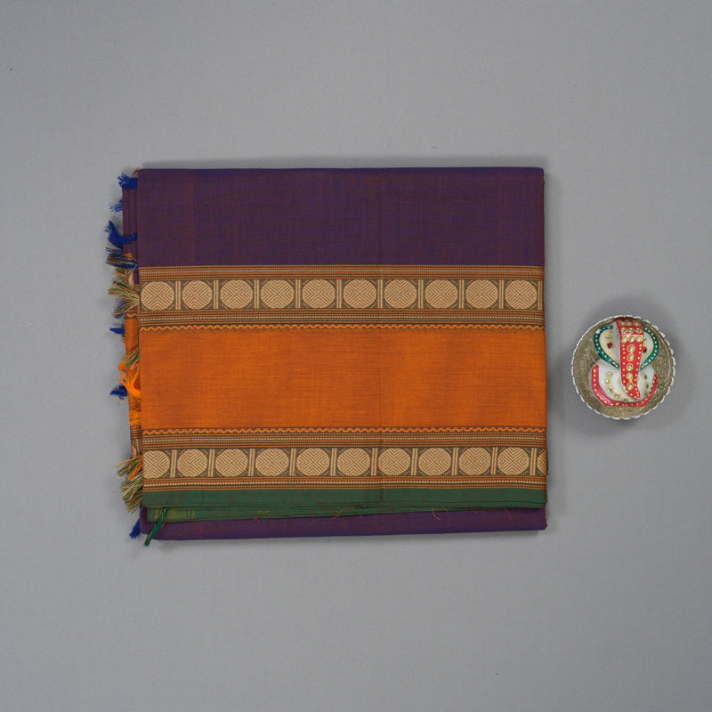 Hayagrivas Purple Pure Chettinad Cotton Saree KSBE6H14-3