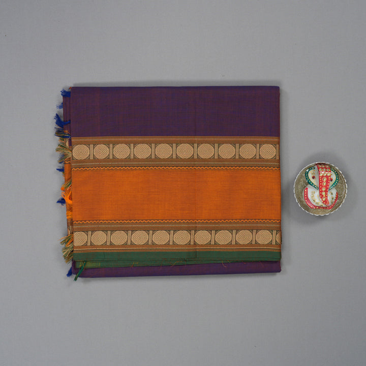 Hayagrivas Purple Pure Chettinad Cotton Saree KSBE6H14-3