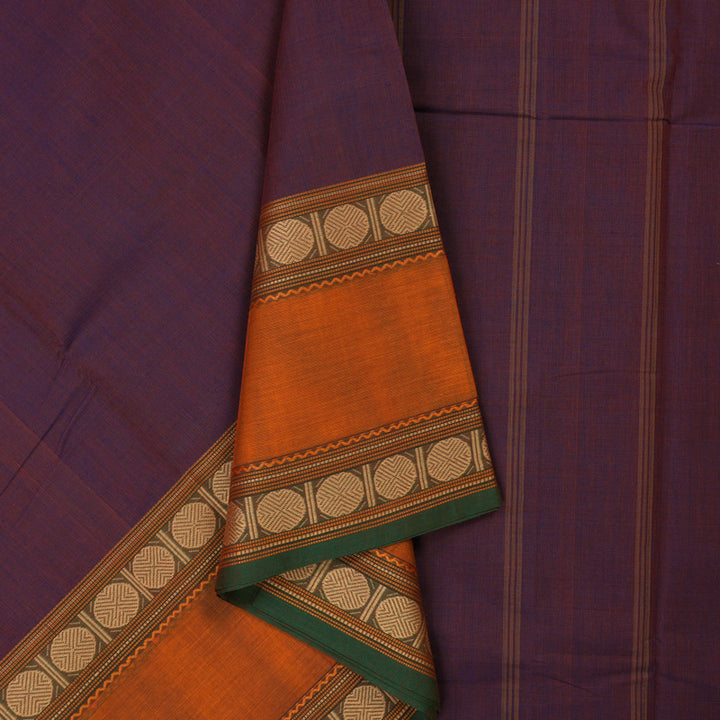 Hayagrivas Purple Pure Chettinad Cotton Saree KSBE6H14-3