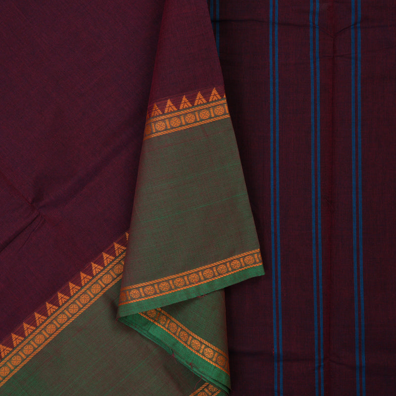 Hayagrivas Wine Pure Chettinad Cotton Saree KSBE6H15-3