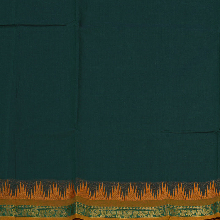 Hayagrivas Bottle Green Pure Chettinad Cotton Saree KSBE6H16-2