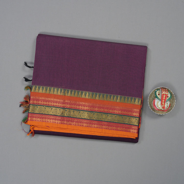Hayagrivas Violet Pure Chettinad Cotton Saree KSBE6H18-1