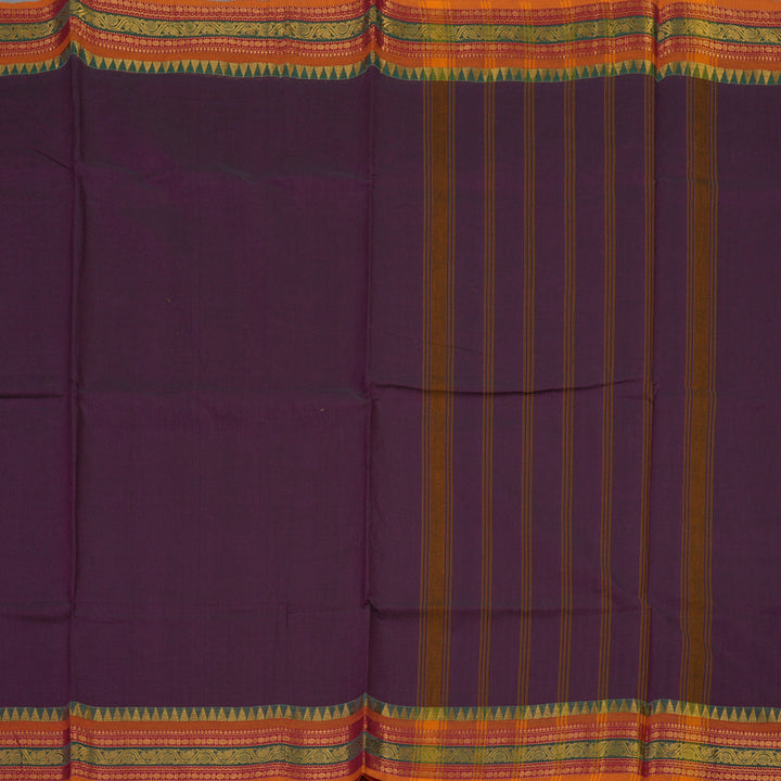 Hayagrivas Violet Pure Chettinad Cotton Saree KSBE6H18-1