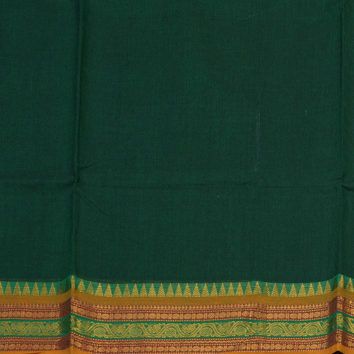 Hayagrivas Bottle Green Pure Chettinad Cotton Saree KSBE6H18-3