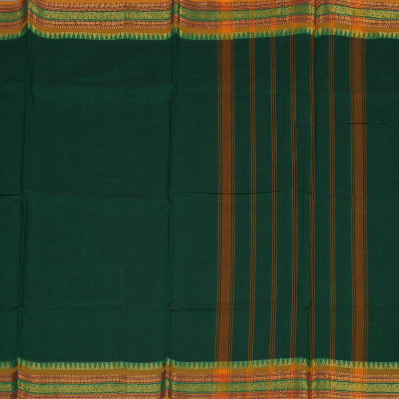 Hayagrivas Bottle Green Pure Chettinad Cotton Saree KSBE6H18-3