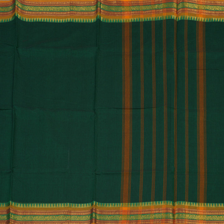 Hayagrivas Bottle Green Pure Chettinad Cotton Saree KSBE6H18-3