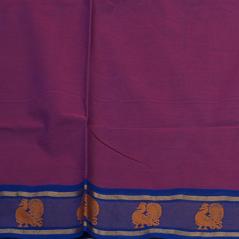 Hayagrivas Purple Pure Chettinad Cotton Saree KSBE6H3-3