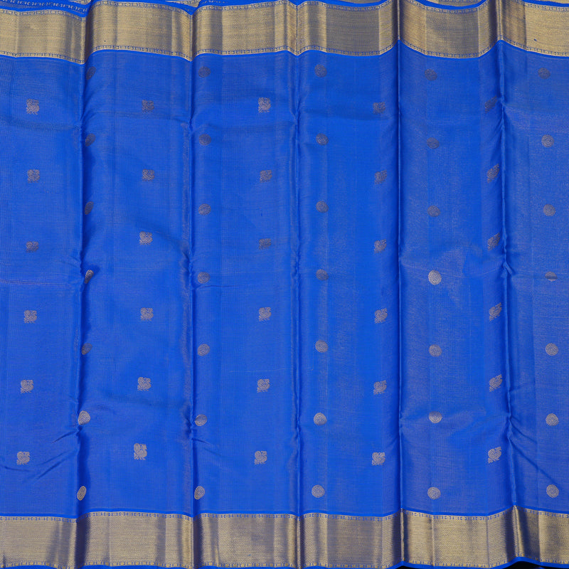 Hayagrivas Handloom MS Blue Kanjivaram Silk Saree KSBE76L7-2
