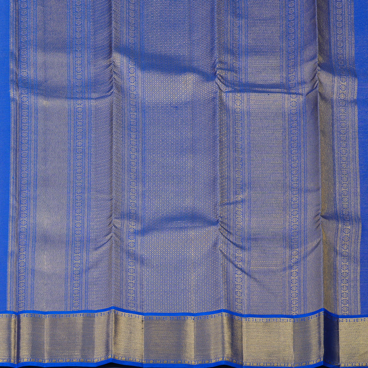 Hayagrivas Handloom MS Blue Kanjivaram Silk Saree KSBE76L7-2