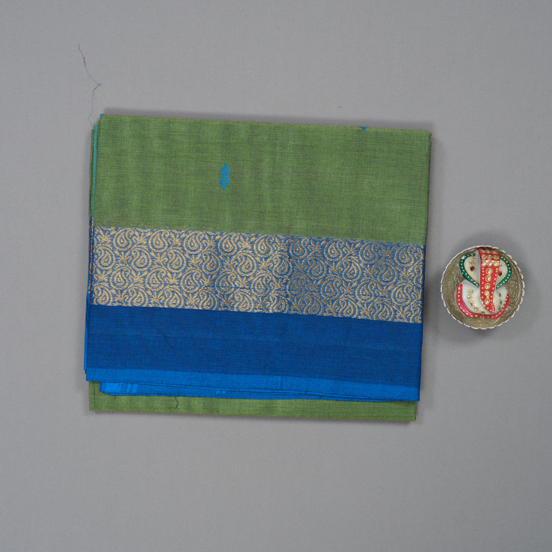 Hayagrivas Light Green Pure Chettinad Cotton Saree KSBE7H3-1
