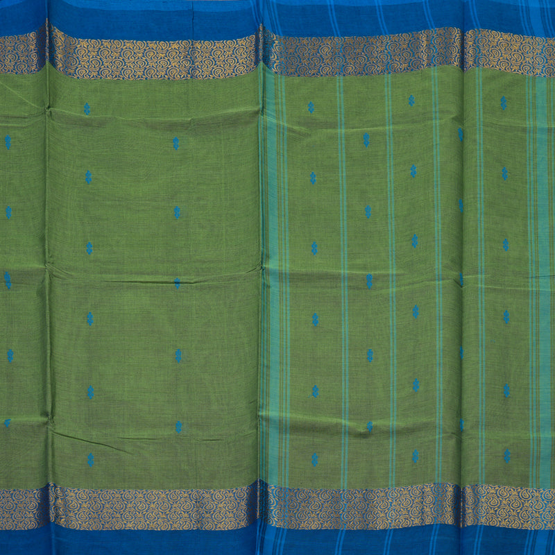 Hayagrivas Light Green Pure Chettinad Cotton Saree KSBE7H3-1