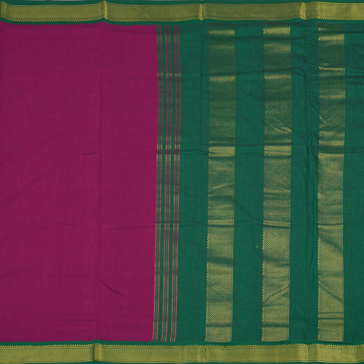 Hayagrivas Magenta Ten Yards Semi Silk Saree KSBE82A10-4
