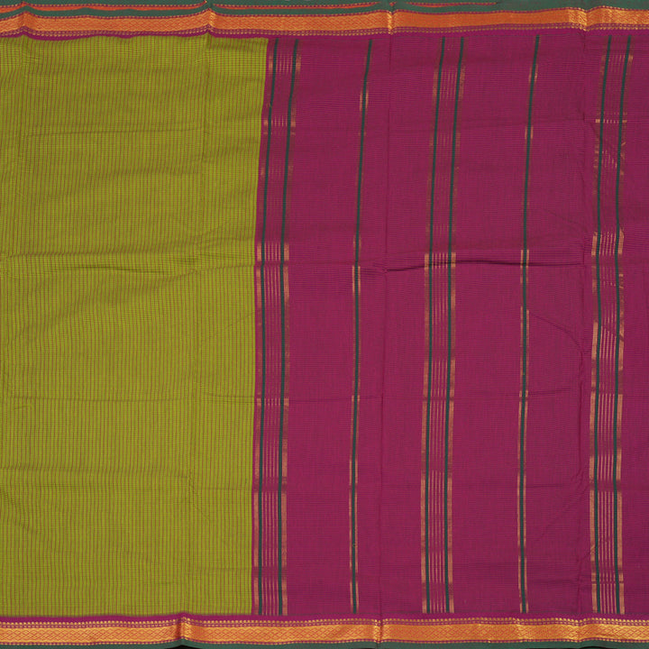 Hayagrivas Light Green Ten Yards Semi Silk Saree KSBE82A7-4