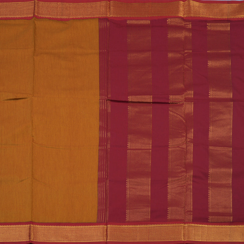 Hayagrivas Mustard Ten Yards Semi Silk Saree KSBE82A9-7