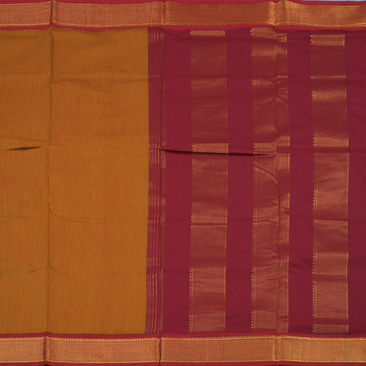 Hayagrivas Mustard Ten Yards Semi Silk Saree KSBE82A9-7