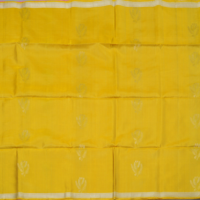 Hayagrivas Yellow Handloom Soft Silk Saree KSBE84A2-1