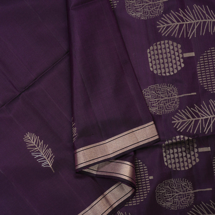 Hayagrivas Violet Handloom Soft Silk Saree KSBE84A5-1