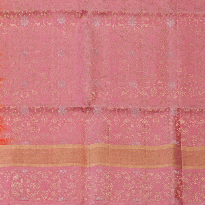 Hayagrivas Orange Handloom Soft Silk Saree KSBE85A19-2