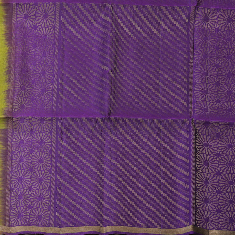 Hayagrivas Olive Green Handloom Soft Silk Saree KSBE85A35-1