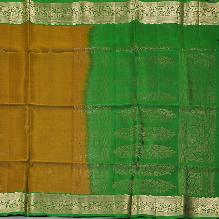 Hayagrivas Honey Mustard Handloom Soft Silk Saree KSBE85A48-1