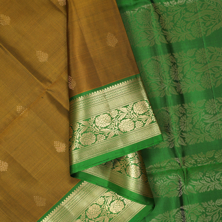 Hayagrivas Honey Mustard Handloom Soft Silk Saree KSBE85A48-1