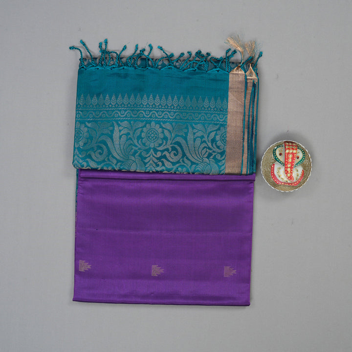 Hayagrivas Purple Handloom Soft Silk Saree KSBE85A50-1