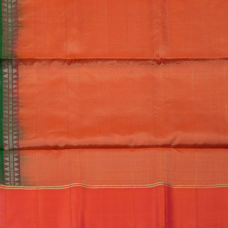 Hayagrivas Bottle Green Handloom Soft Silk Saree KSBE87A10-2