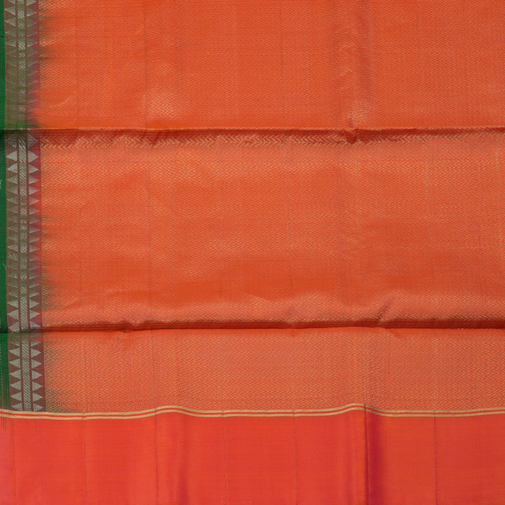 Hayagrivas Bottle Green Handloom Soft Silk Saree KSBE87A10-2