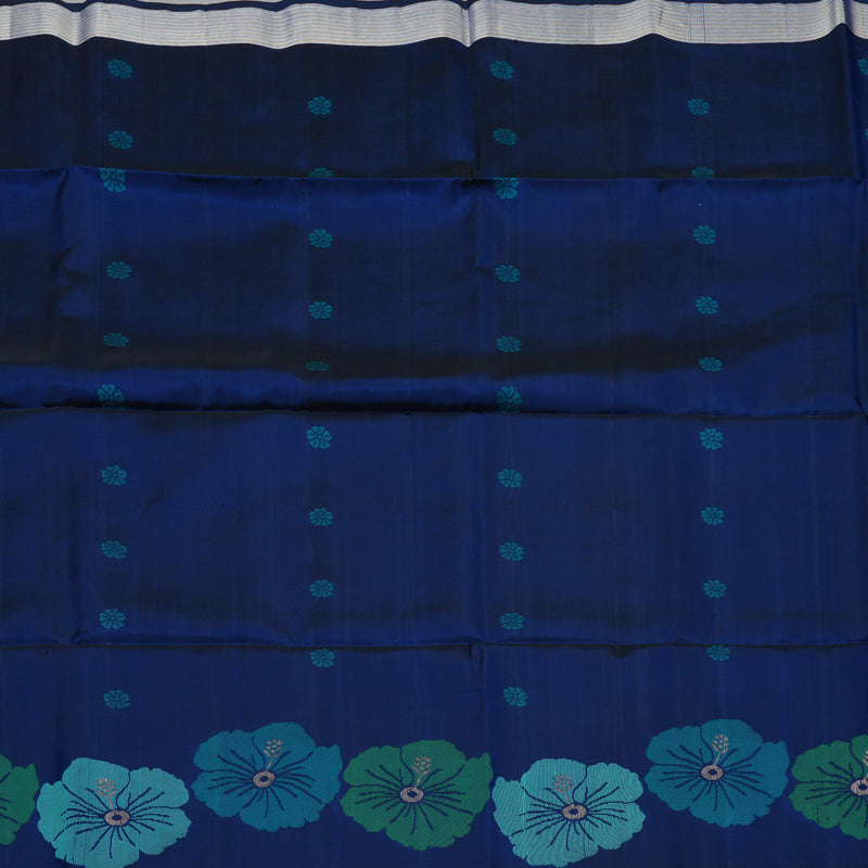 Hayagrivas Royal Blue Handloom Soft Silk Saree KSBE87A11-2